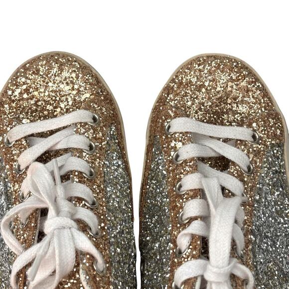 Golden Goose Limited SuperStar Bicolor Low Rise Sneaker Silver Gold Size 39 (9) - Picture 5 of 13